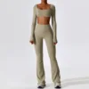 Top+Leggings- Brown