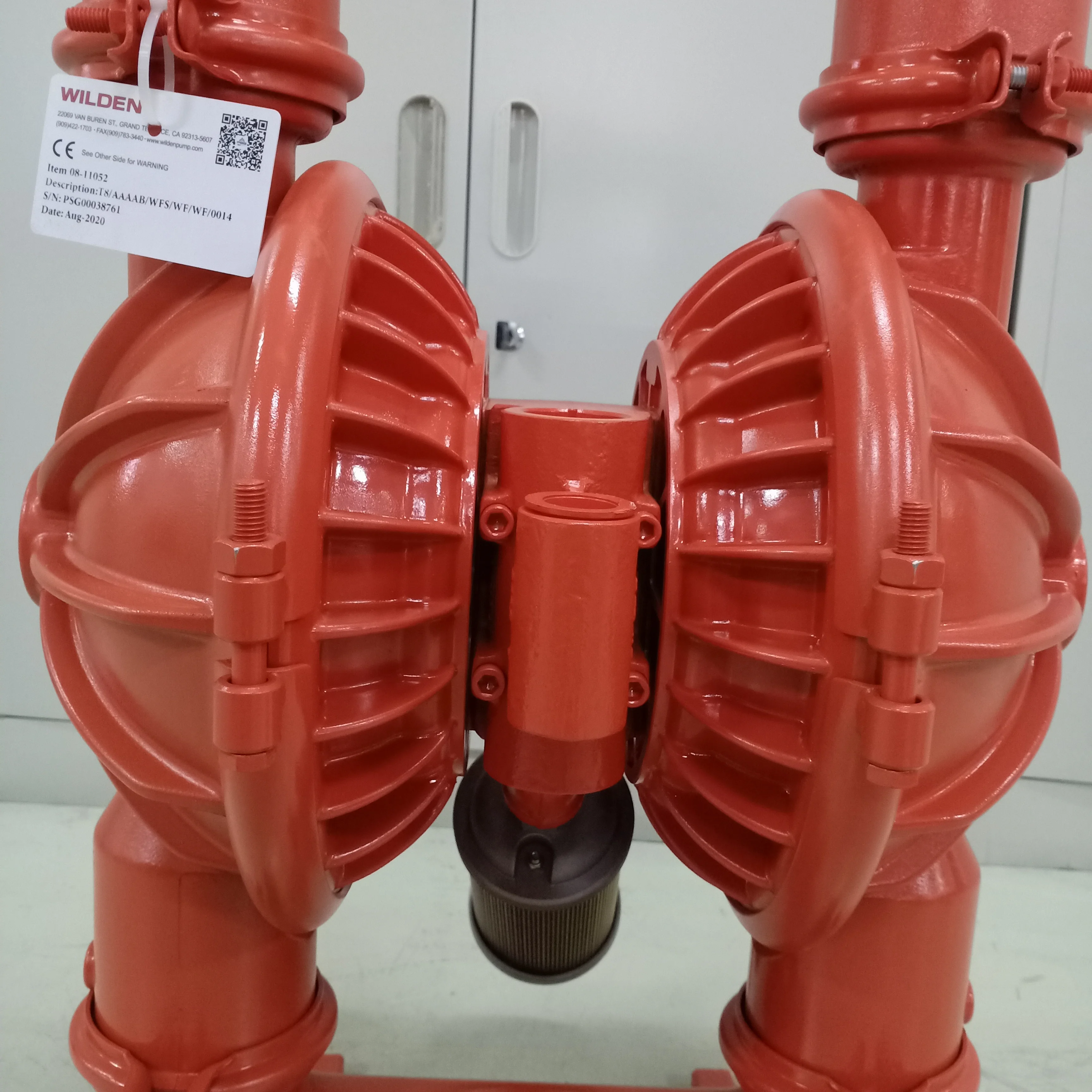 Wilden T8 Air Operated Double Diaphragm Pump with santoprene diaphragm AODD pump details