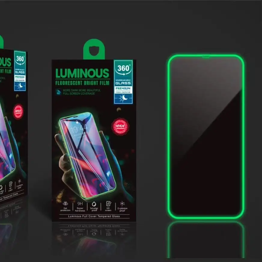 New Arrivals Liquid Silicone Edge Protective Luminous Full Cover