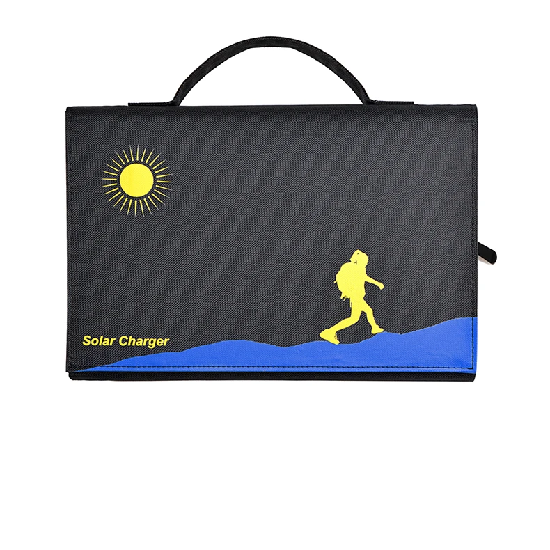 Быстрая зарядка солнечное зарядное устройство 40 Вт 5 В/9 в легкий вес Солнечная Панель с водонепроницаемой складной для кемпинга
