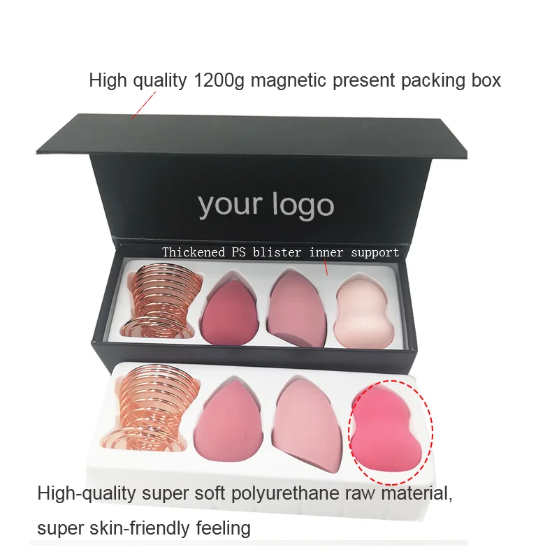 
 2021 новый дизайн высокое качество 3 шт. красота мягкий набор кистей для макияжа блендер кисть для румян кисть для консилера глаз уход за кожей лица макияж губка комплект  