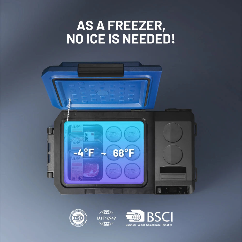 Alpicool WTW20 Customized WTW20 Wheel Mini Refrigerator Freezer Portable Automobile Travel Cooler for Car Outdoor Use