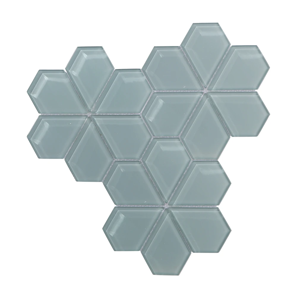 High Quality Wholesale Mosaic Tiles Glass Mosaic Tiles for Floor and Bathroom Wall Glossy Glazed Bathroom Porcelain Mosaic