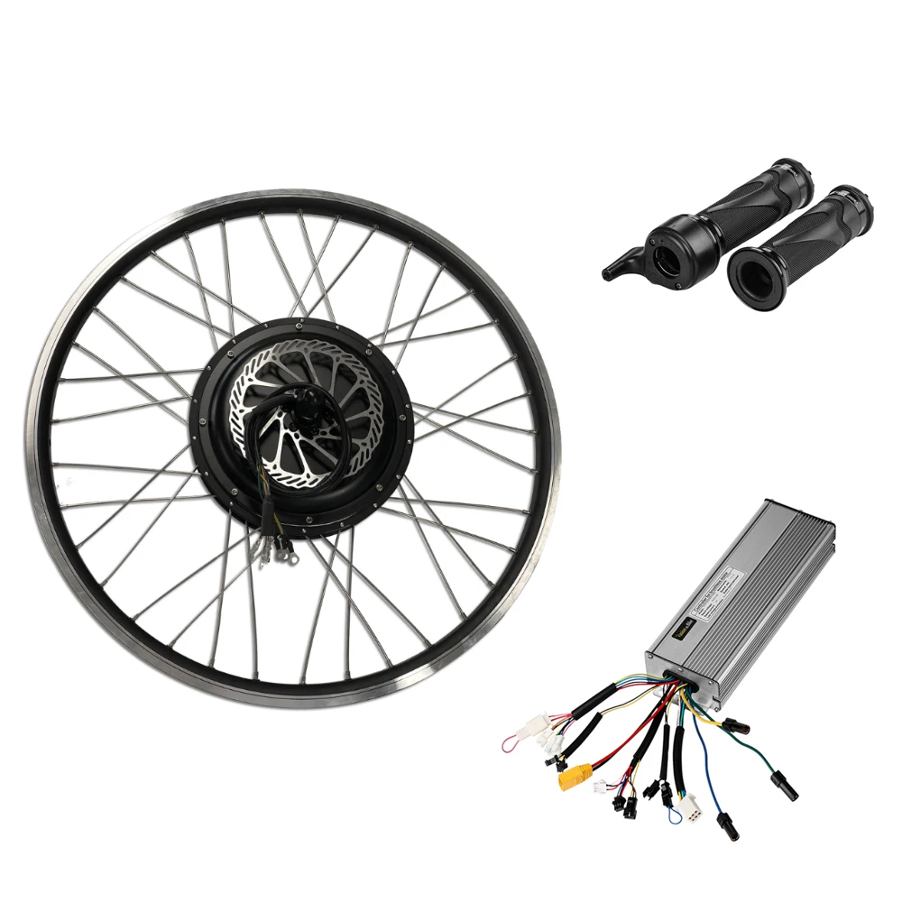 48V 72V 1000W 2000W 3000W фара для электровелосипеда в Conversion Kit 26-27 дюймов с толстыми покрышками задний мотор эпицентра деятельности колеса наборы батареей