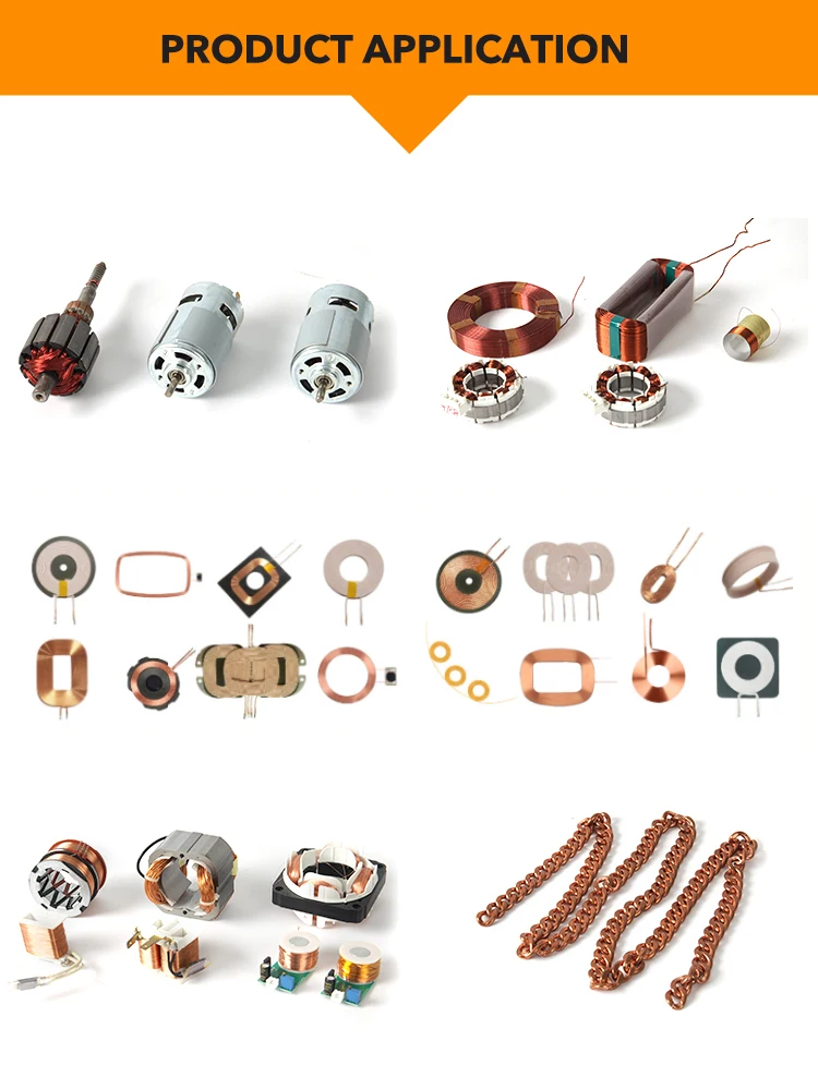 Class B F H Triple Insulated Coil Winding Machine Wire ENAMELED Copper Wire for Electric Motor Winding