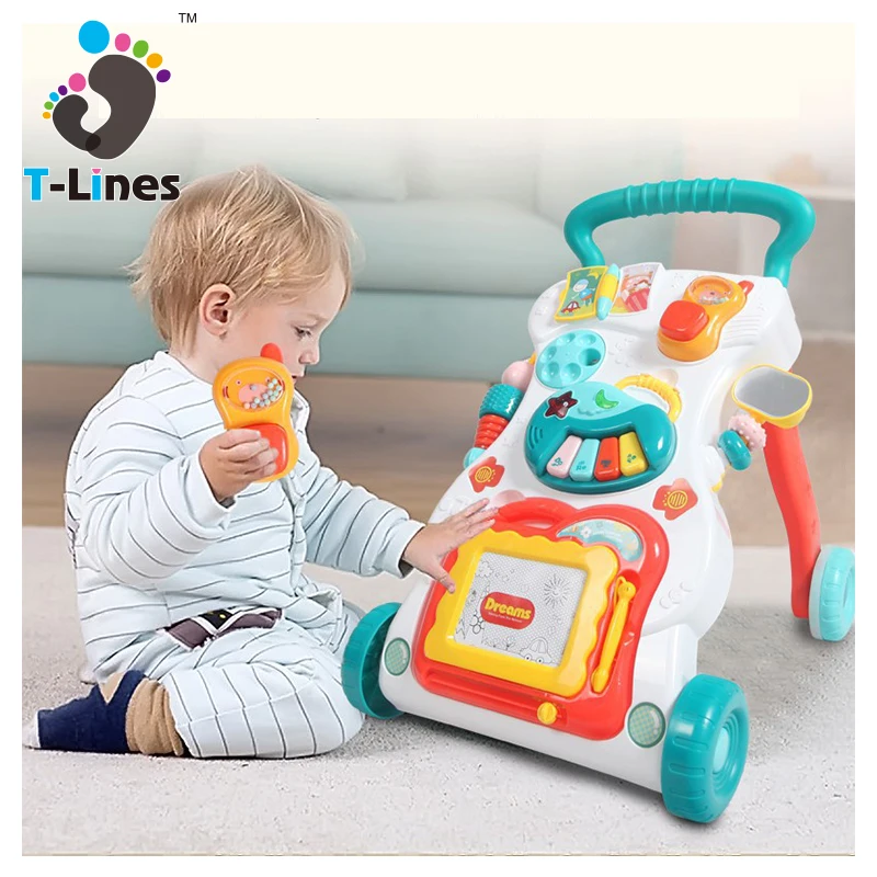 
 Оптовая продажа, дешевая пластиковая тележка, электрические детские ходунки, игрушки  