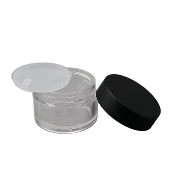 Lip Scrub Container Clear Cosmetic Packaging Petg Plastic Jar With 