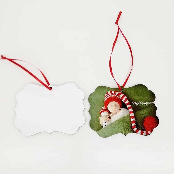 SUBLIMATION BLANK MDF CHRISTMAS TREE DECORATIONS X 10 PRINTABLE BOTH SIDES MDF 