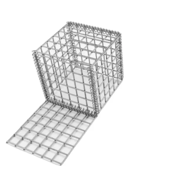 1x1x1m high quality hot dip zinc wire mesh welded stone cage mesh box stone garden fence