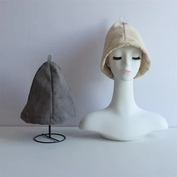 Custom LOGO Soft Terry Towel Sauna Hat New Material Japanese Russian Heat Bath Cap Shower Caps