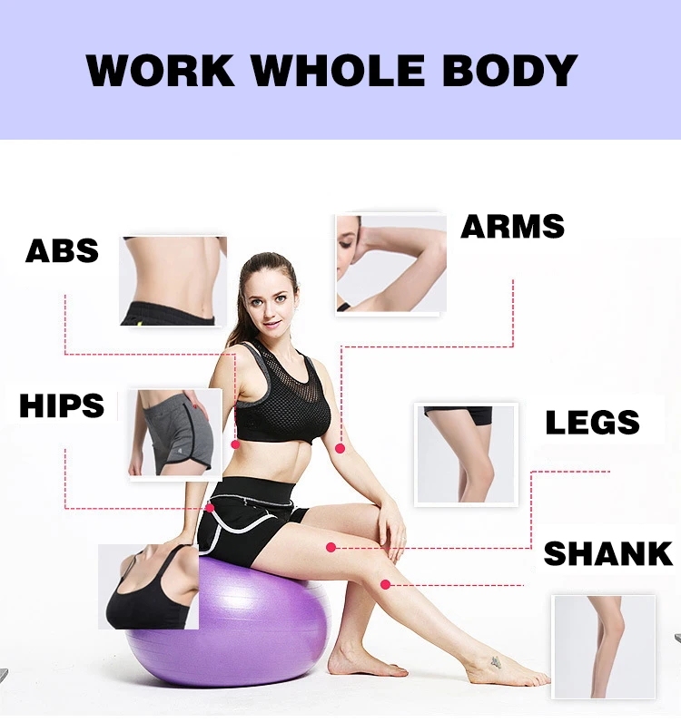 Custom Printed PVC Yoga Ball for Training and Exercise Fitness Inflatable Anti-Burst GYM Stability Ball manufacture