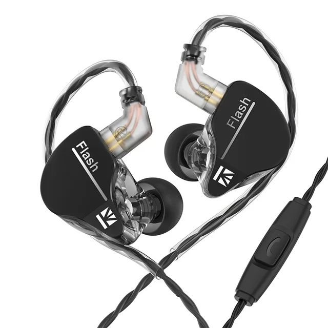 KBEAR Flash Hifi Earphones 1BA+1DD Hybrid In-Ear Monitor Wired Headphone Music Sport Earbuds Gaming Headset