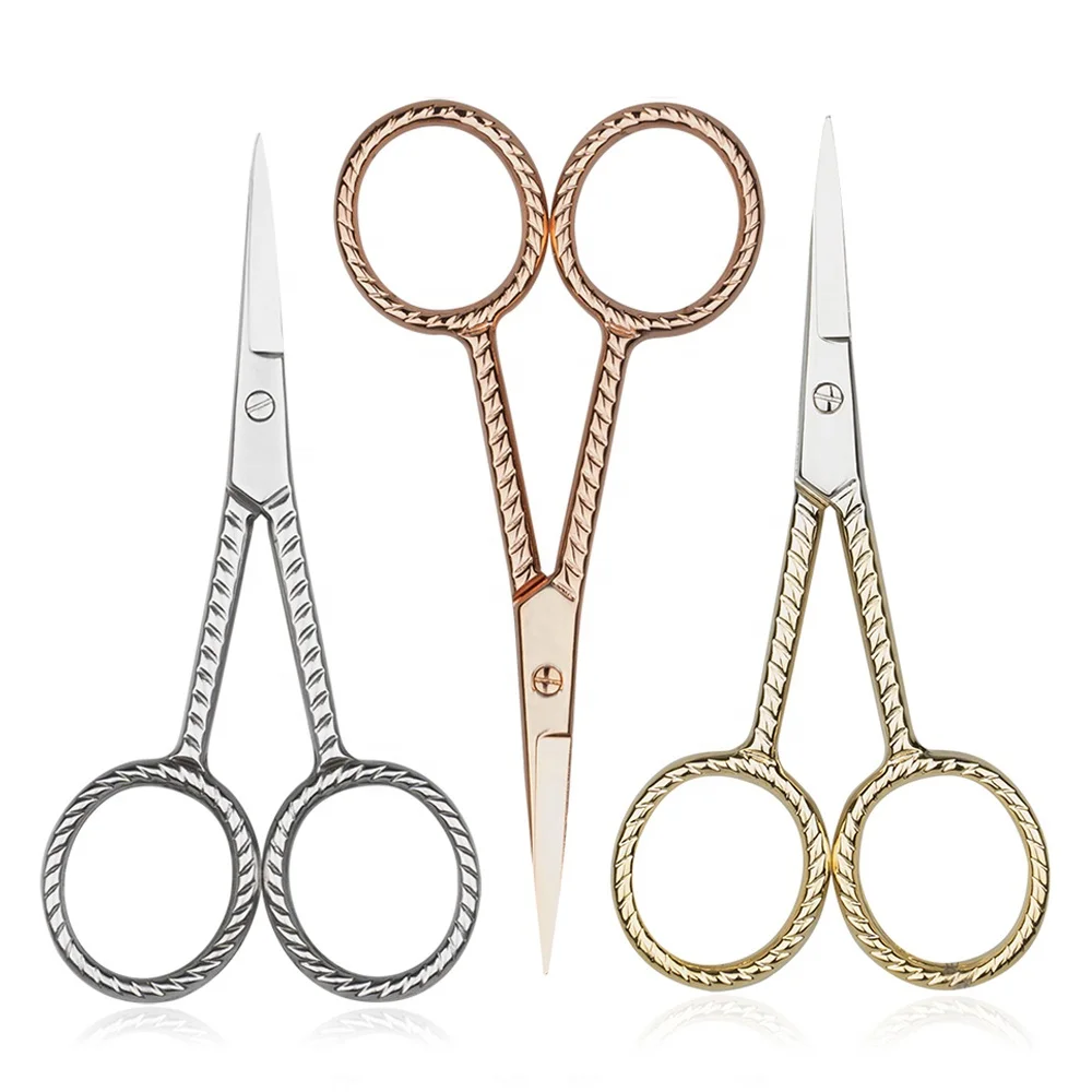Nose Hair Facial Hair Small Scissors Stainless Steel Straight Tip Scissor  For Eyebrows Nose Moustache Beard - Buy Nose Hair Scissors Facial Hair  Small Scissors,Stainless Steel Straight Tip Scissor For Eyebrows Nose