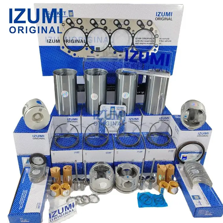 IZUMI ORIGINAL 4JH1 4JH1T Engine Overhaul Rebuild Kit for Isuzu 3.0L D-MAX ELF NKR77 PICKUP