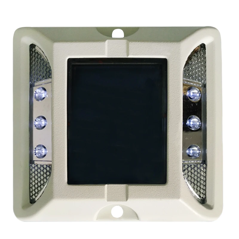 
 Solar Road Stud HOAN Aluminum LED Driveway Underground  Street Garden Traffic Deck  Marker Light Yellow Green Waterproof Red  