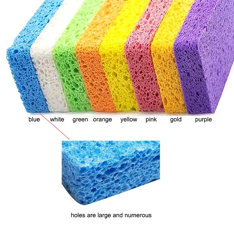 Car Wash Ceramic Beauty Seam Foam Easy-grip Yellow Seaweed Wave Car ...