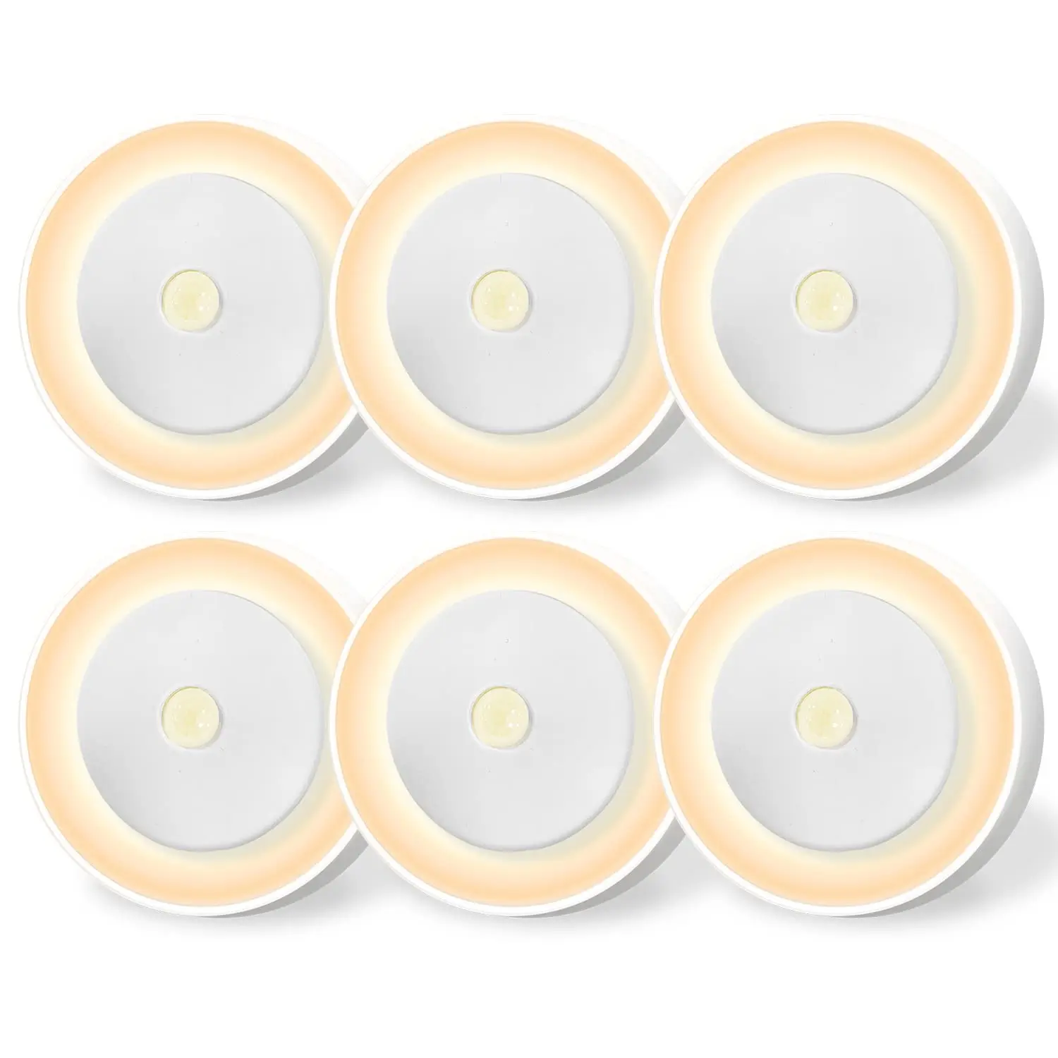 Led Magnetic Motion USB Battery Wireless Under Kitchen Cabinet Led Puck Sensor Light Indoor Led Movement Detector Puck Lights