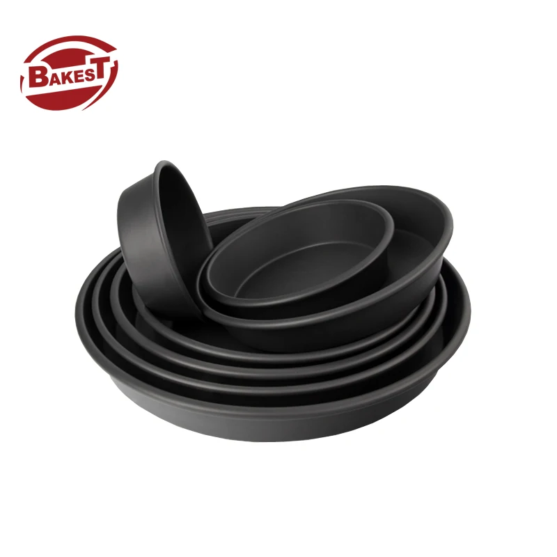 Bakest High Quality 5-12 Inch Deep Pluminum Pizza Pan  Household Non Stick Pizza Pie Cake Tray Loaf Pan