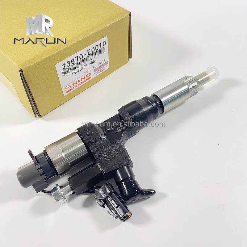J08E 23670-E0010 High Quality Original Fuel Injector Assembly for Excavator SK330-8 Hin-o Engine Parts