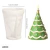 A08C Christmas Tree Mold White