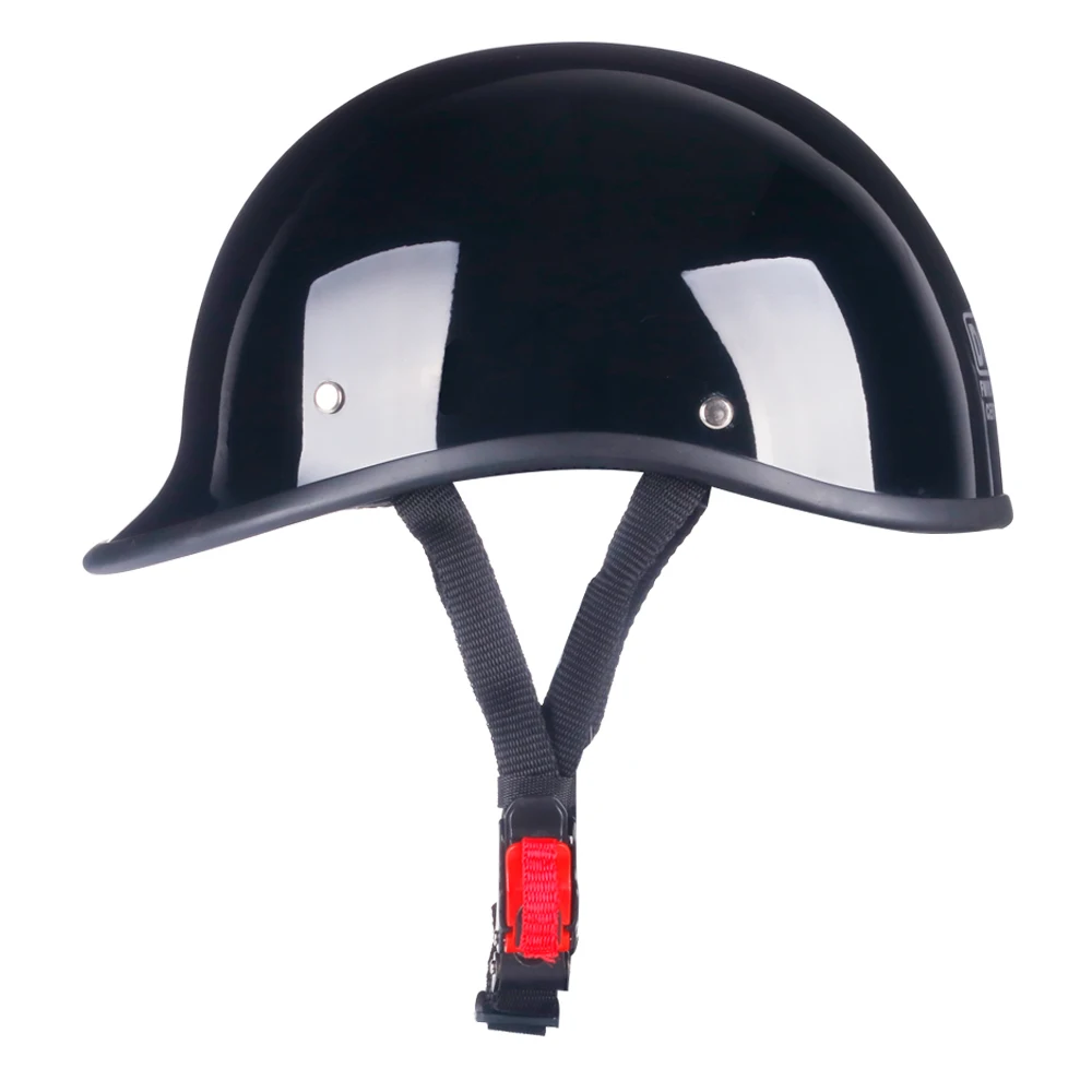 badass rocker reverse half motorcycle helmet BADASS CarbonAir Rocker Smallest DOT Certified Motorcycle Helmet