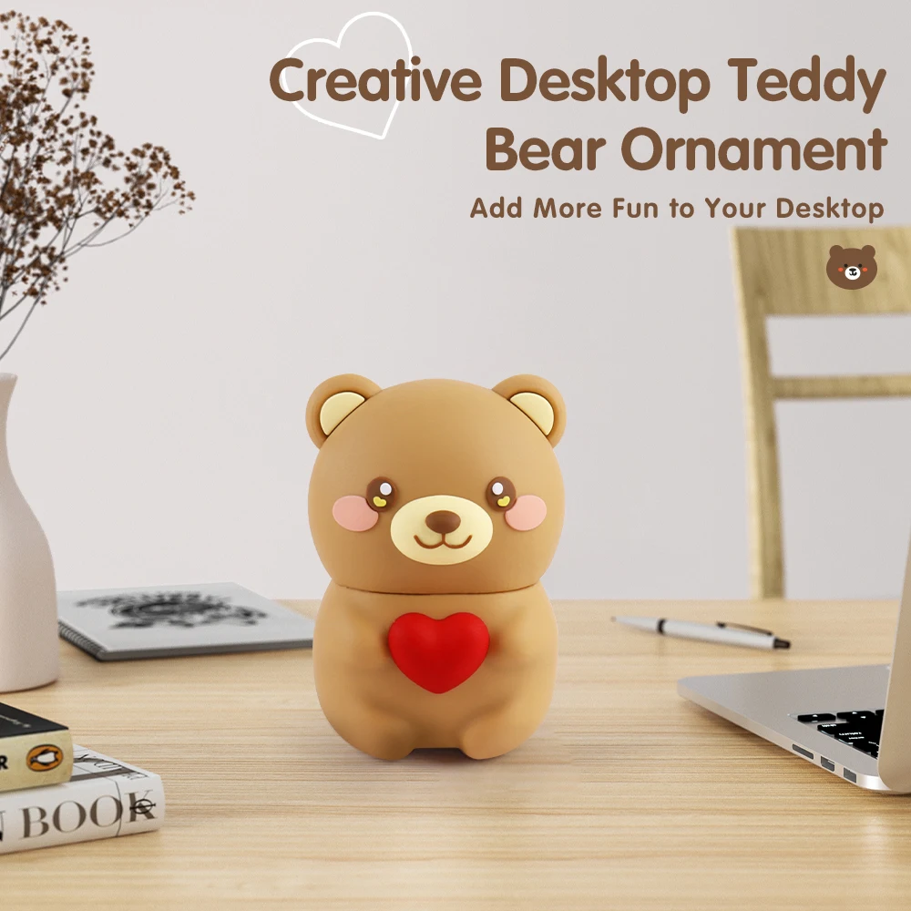 Creativity Brand Promotion LOGO Wireless Speaker Outdoor Heart Shape Little Bear BT 5.2 Wireless Speaker