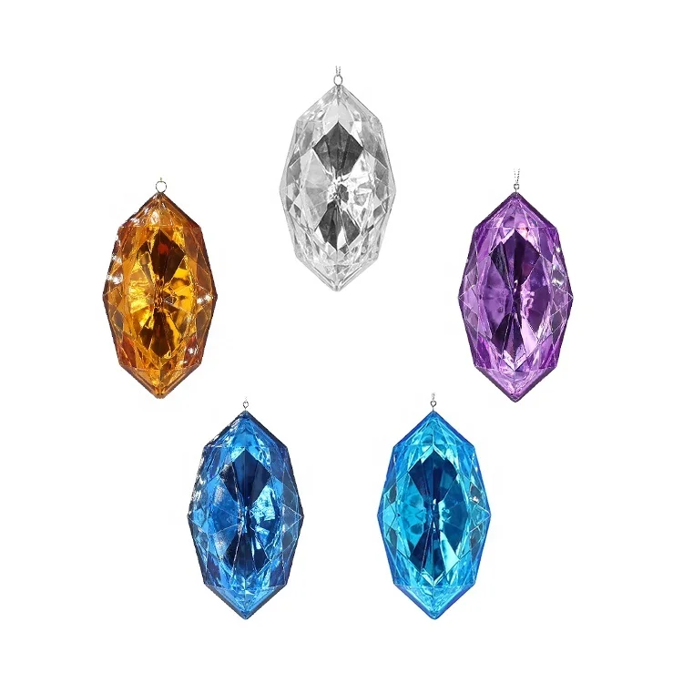 100 Gemme Acriliche Diamante 20mm - Cristalli Decorativi Colorati Per Vasi, Matrimoni, Eventi (Mix Colori) - Foto 9