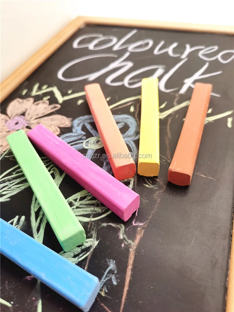 Прямая продажа с фабрики OEM для обучения/уличная живопись для детей 12 шт цветной квадрат беспыльный мел