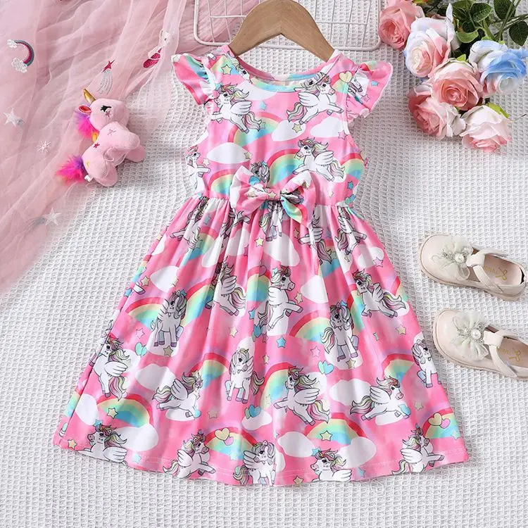 Girls Dress Children Clothing Summer Fancy Boutique Baby Girls Dress ...