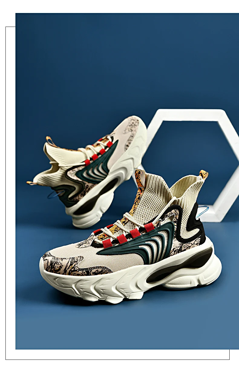 Buckled Shoe Custom Men Shoes Platform Fashion Male Sneakers Casual