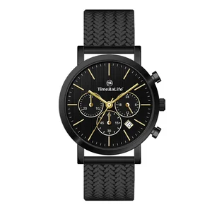 Men's Chronograph Quartz Watch Steel Bezel Watch Bezel Automatic Clock Waterproof Sport Wristwatch