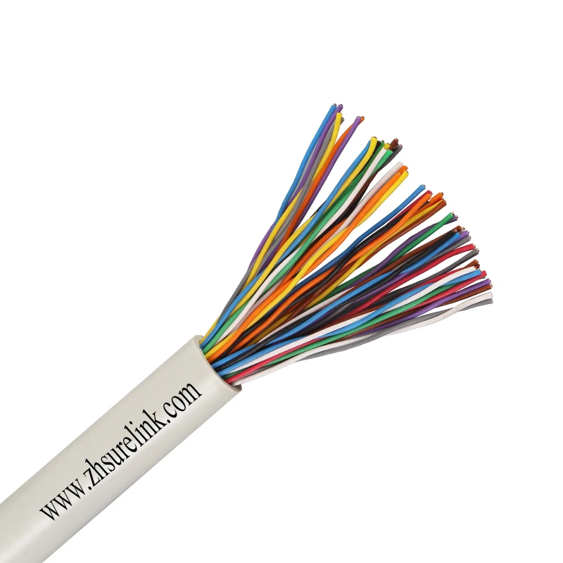 unshielded self supporting aerial 2core telecom cable drop wire bare copper telephone cable with steel messenger