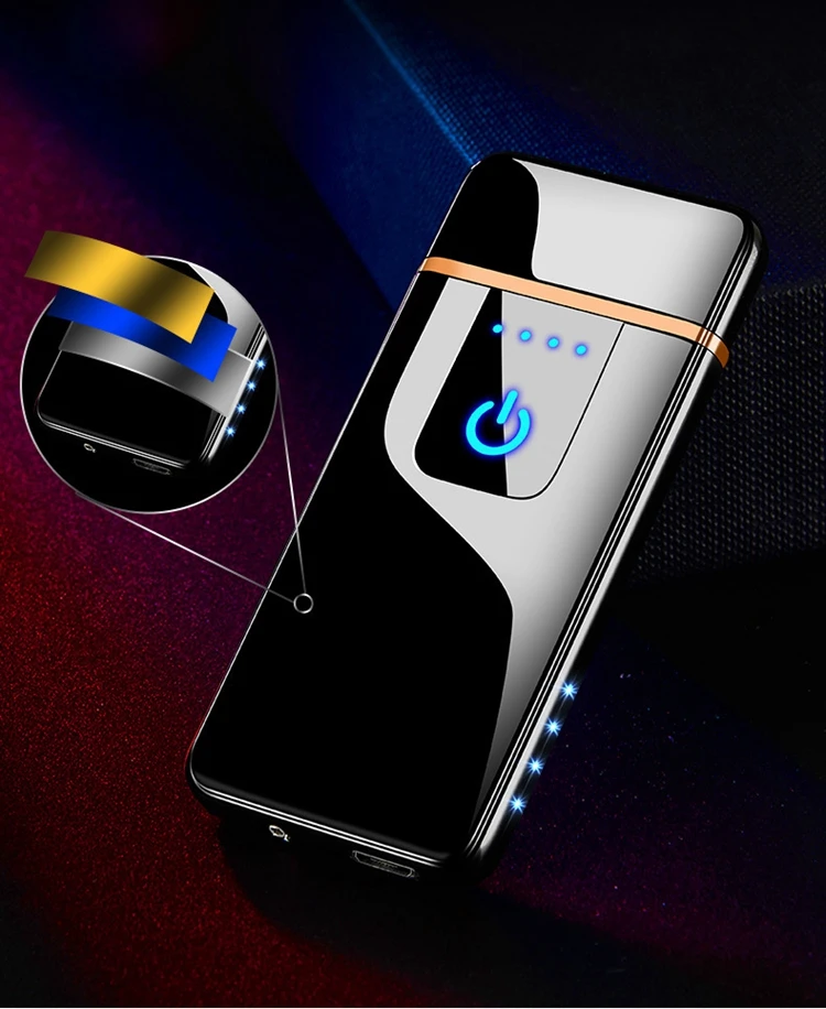 Ladies Type c Rechargeable Li Usb Recharging Slim Electric Coil Lighter Cigarette Cheap Sex