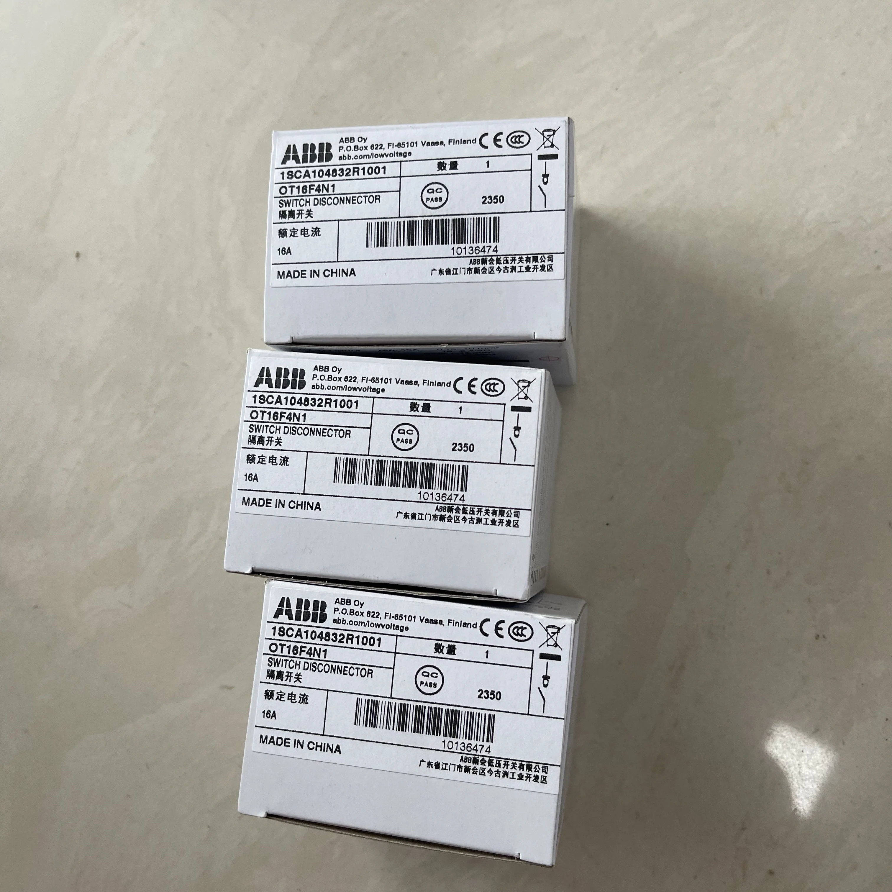 ABB Switch Disconnector OT16F4N1 1SCA104832R1001 