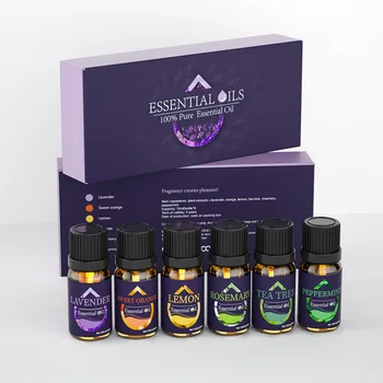 100 Pure Aromatherapy Oil Set Diffuser Organic-10ml Pure Essential oil set 6(5ml or 10ml)