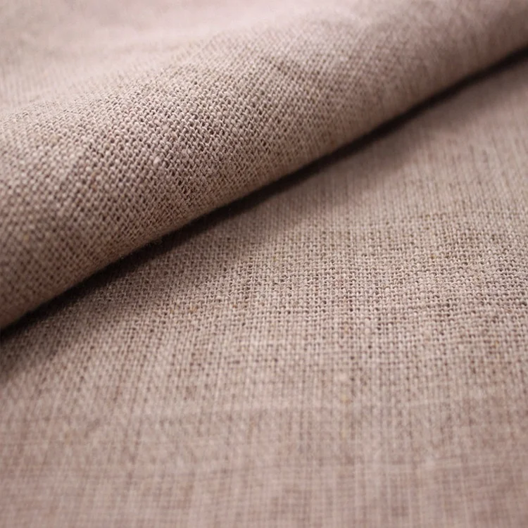 In Stock Wholesale Breathable Soft 14s 170 Gsm Organic Pure 100 Linen