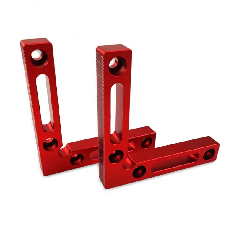 TEBAK W-23 90 Degree Woodworking L Type Corner Clamp Aluminum Alloy Positioning Square Fixing Clip Right Angle Clamp