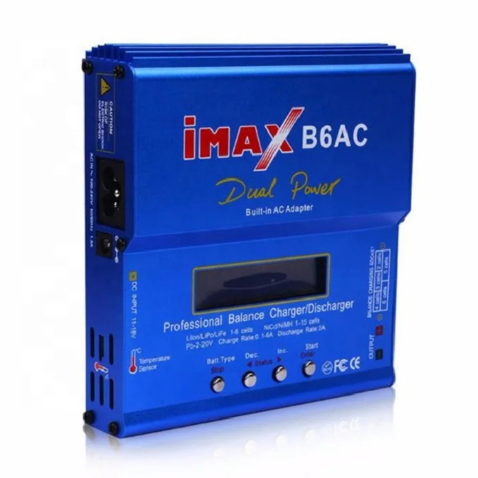 iMAX B6 AC RC充電器 80W B6AC 6A バランス充電器 デジタルLCD