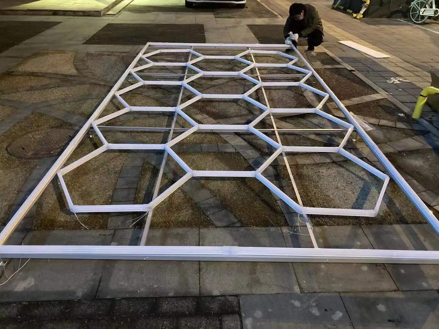 SCARCITY LED Hexagon Ceiling Mount Light
