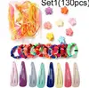 Hairpin hair ring set-130pcs