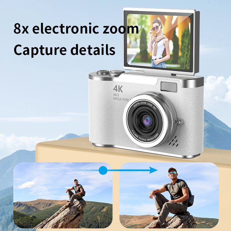 CCD Camera Upgrade  Digital Camera 4K1080P HD 48MP Mini Photography Cameras Take High-quality Photos