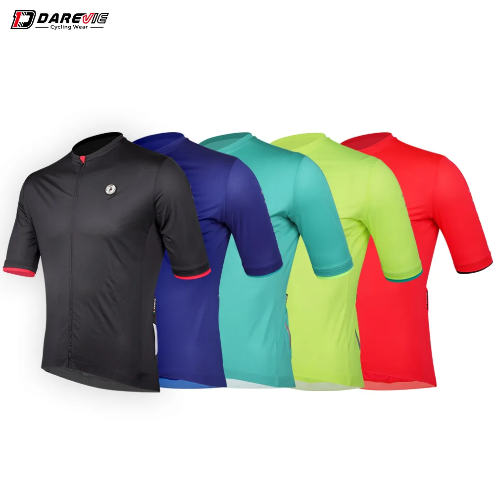 Darevie Bike Jersey OEM/ODM 2021 5 Bright Color Cycling Clothing Men’s Pro Anti-UV Vintage Cycling Jersey Custom Ropa Ciclismo