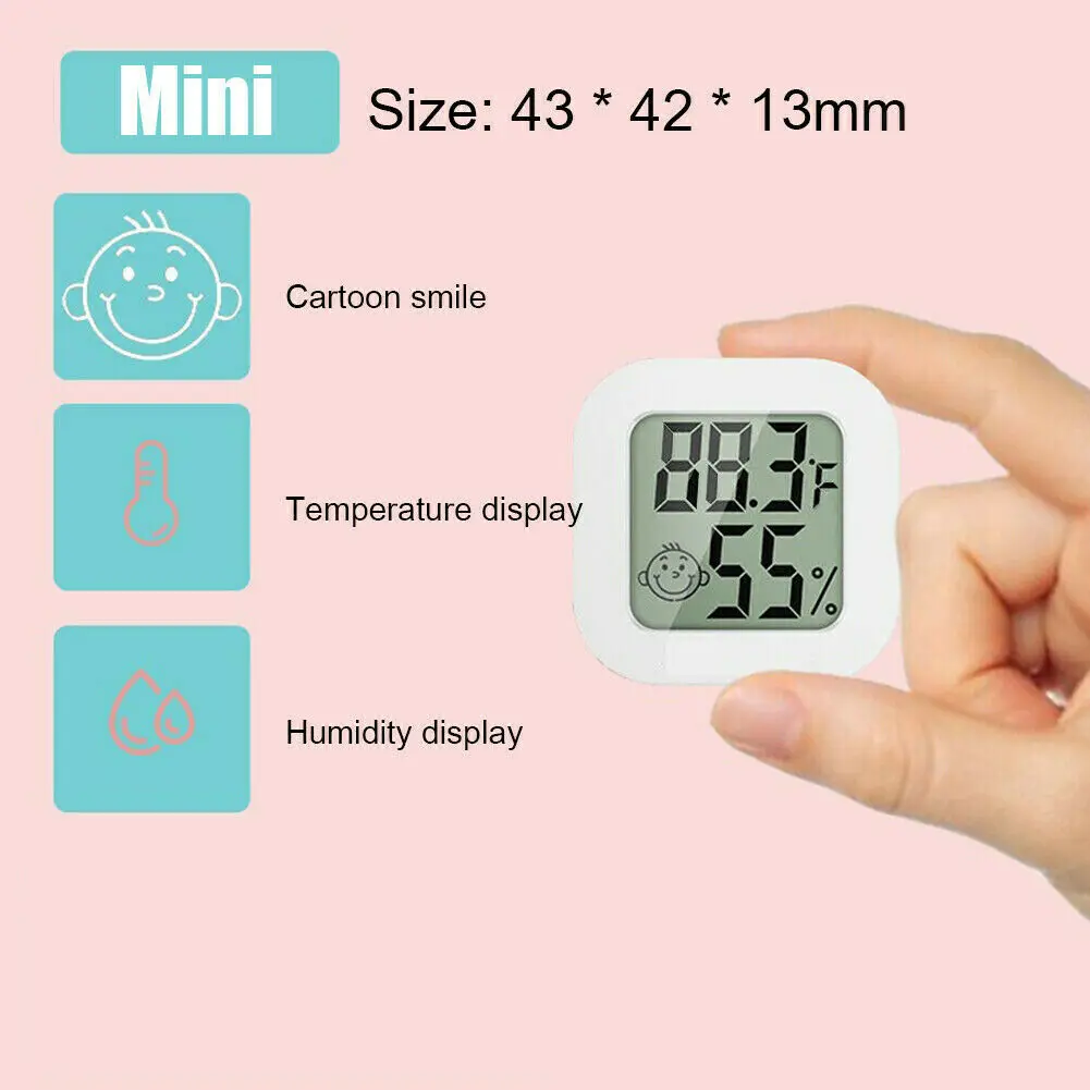 2 In1 Digital Indoor Mini LCD Babyroom Electronic Thermometer Hygrometer Bath Thermometers Digital Hygrometer