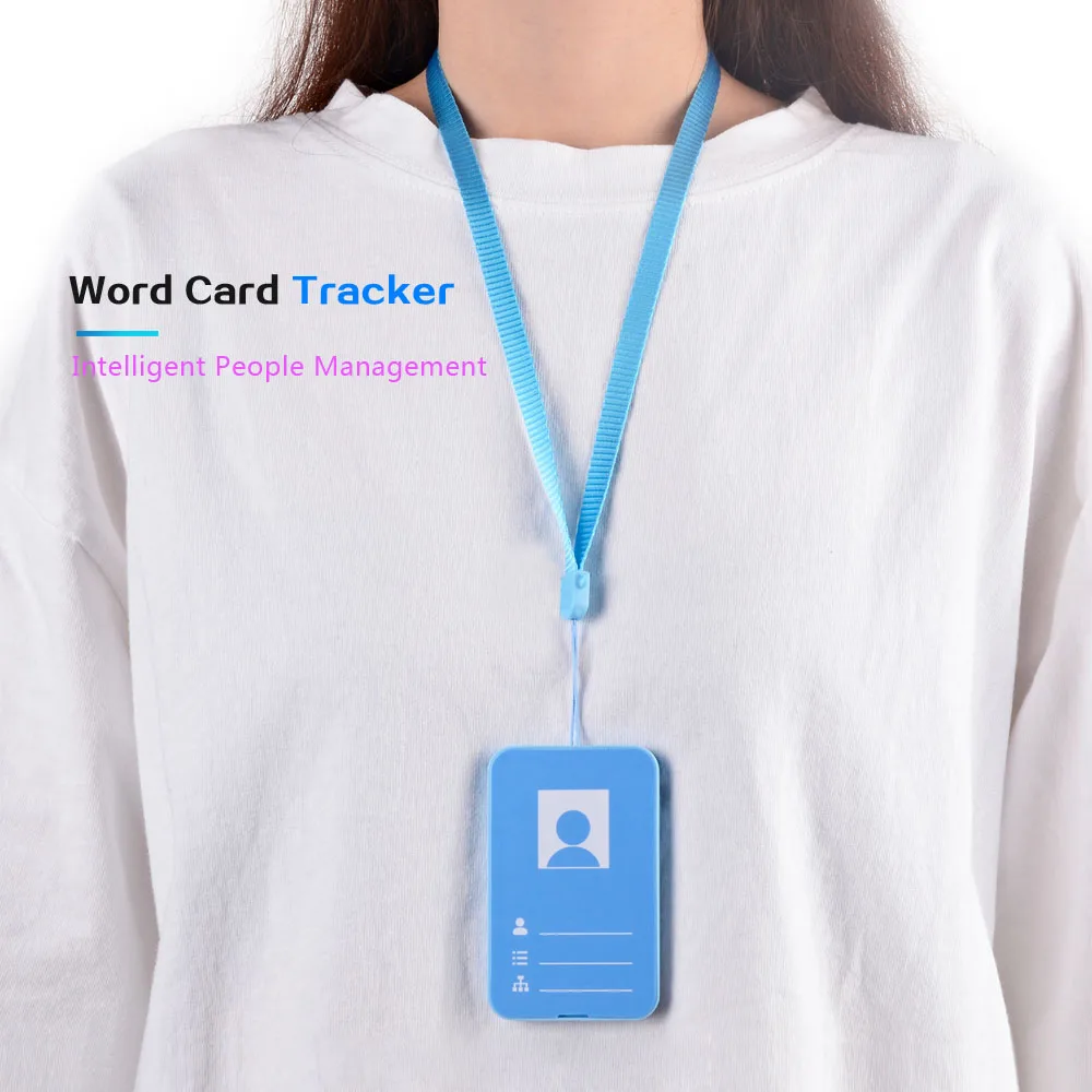 Ultrathin G10 Work Card Mini GPS Tracker Wifi LBS Two Way Communication SOS Tracking Locator for Baggage Tag Wallet School Bag