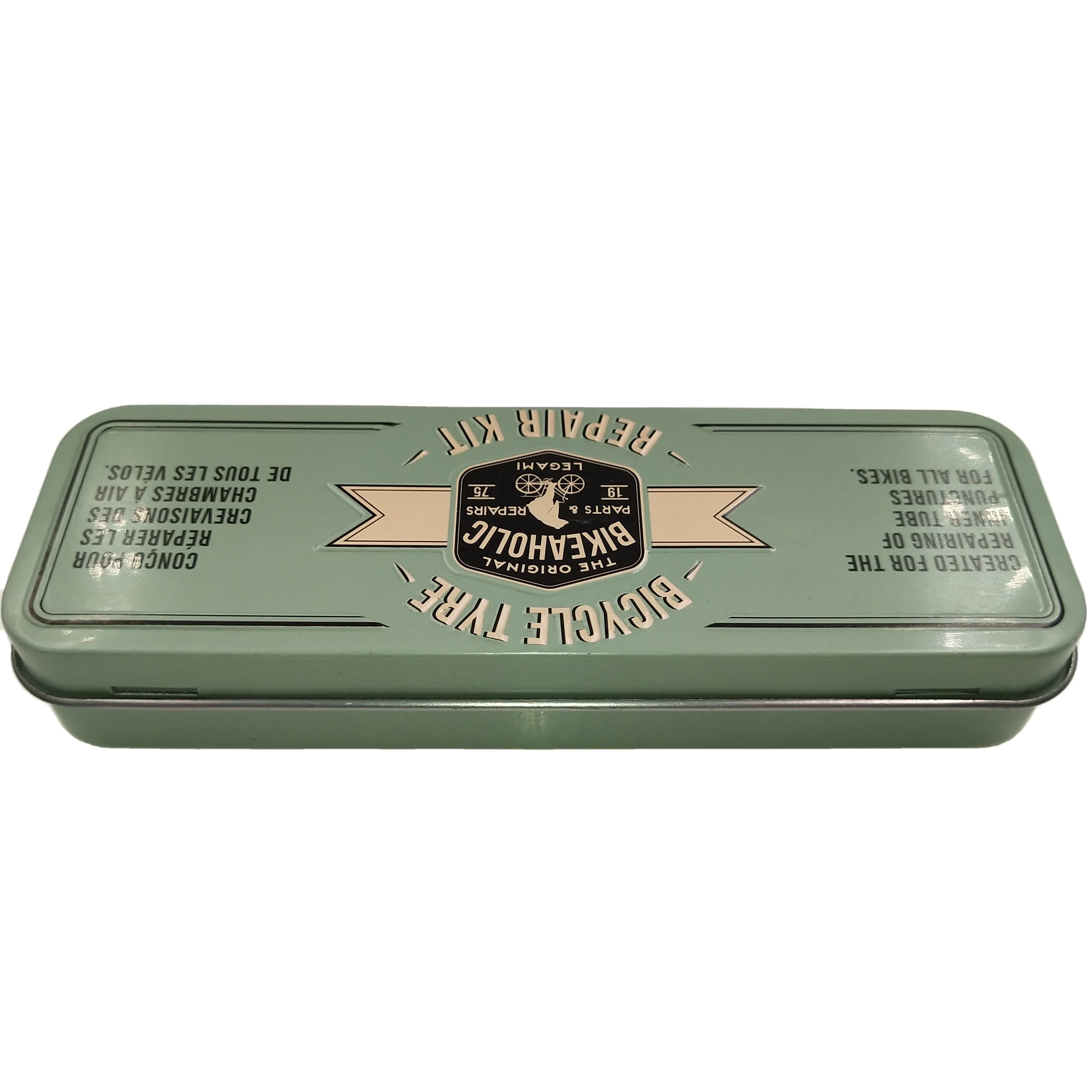 Portable Tin Metal Pencil Case Rectangle Metal Box Packaging