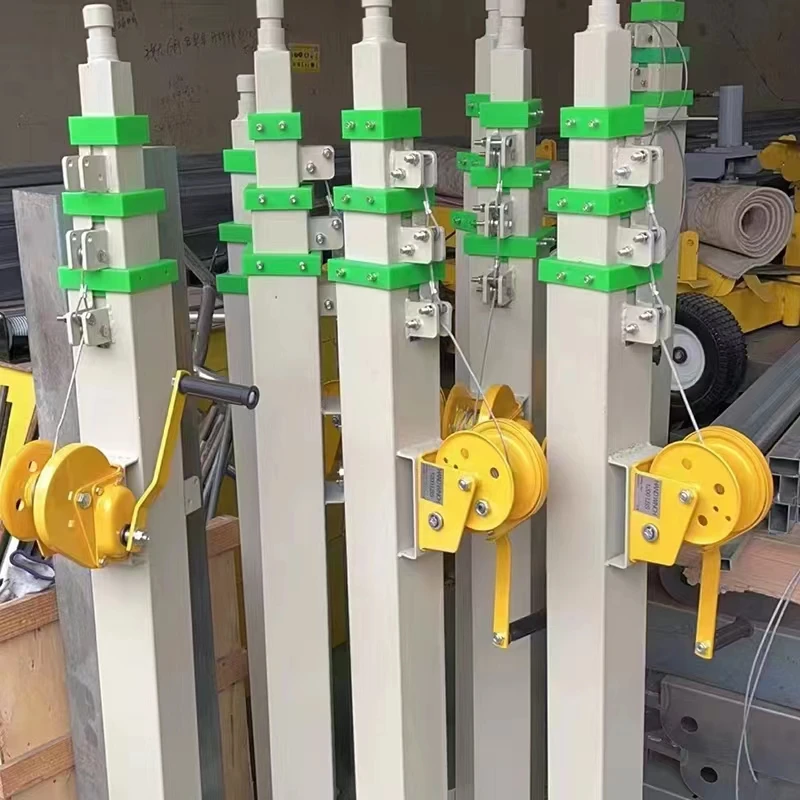 Manual Electric Pneumatic Hydraulic Retractable Galvanized Telescopic Mast Liggt Tower Camera Wind Turbines