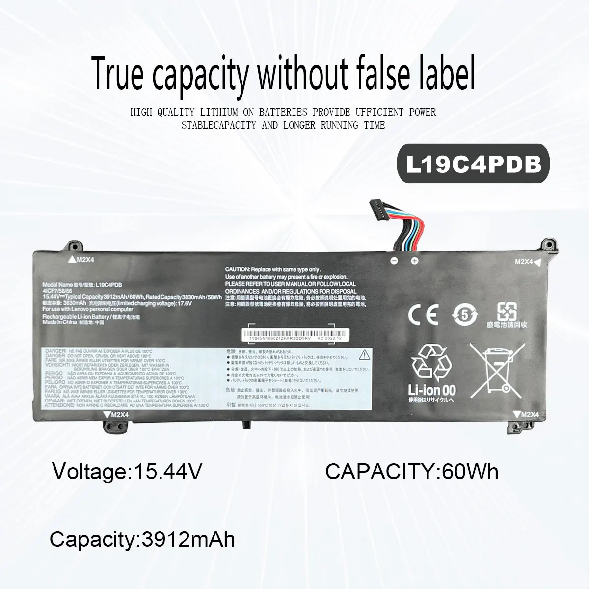 L19C4PDB Аккумулятор для ноутбука Lenovo ThinkBook 14s Yoga 14 15 G2 G3 ITL серия ACL