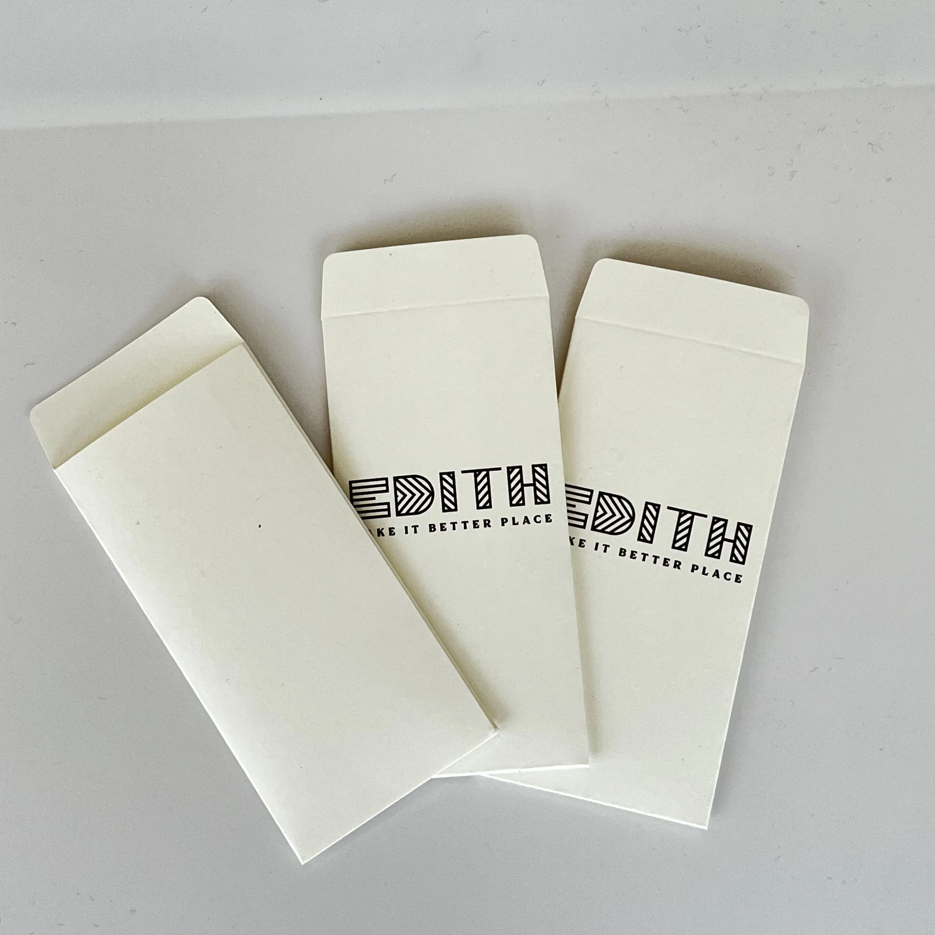 Small Coin Card Envelopes 100 Recyclable Biodegradable Ivory Paper