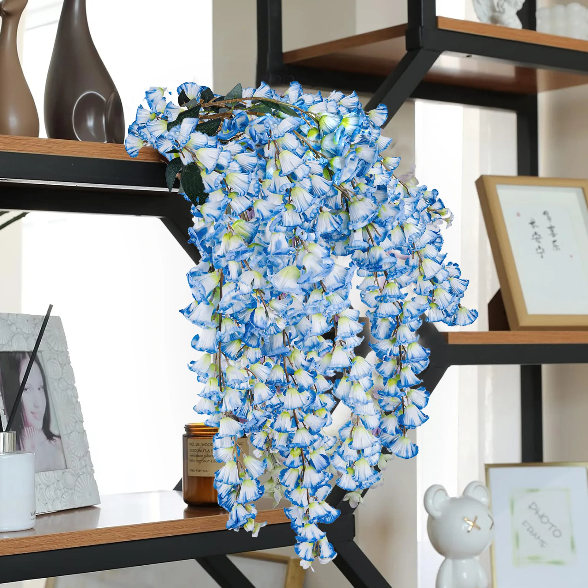 Simulation Flower Lily of the Valley Morning Glory Wall Hanging Wedding Wedding Hall Ceiling Flower Art Wisteria Hanging Flowers