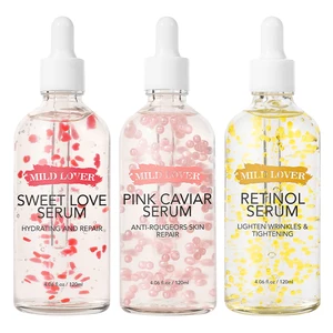 OEM/ODM Pink Caviar/Retinol Serum/Hydrating Repair Brightening Anti-aging Face Serum Set